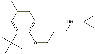 N-[3-(2-tert-butyl-4-methylphenoxy)propyl]cyclopropanamine Struktur