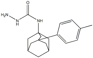 N-[3-(4-methylphenyl)-1-adamantyl]hydrazinecarboxamide Struktur