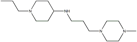 N-[3-(4-methylpiperazin-1-yl)propyl]-1-propylpiperidin-4-amine Struktur