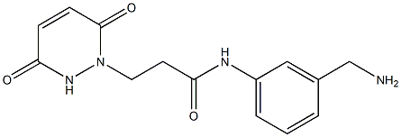 N-[3-(aminomethyl)phenyl]-3-(3,6-dioxo-3,6-dihydropyridazin-1(2H)-yl)propanamide Struktur