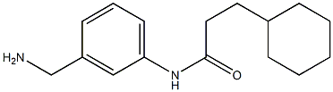 N-[3-(aminomethyl)phenyl]-3-cyclohexylpropanamide Struktur