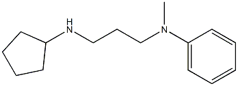 N-[3-(cyclopentylamino)propyl]-N-methylaniline Struktur