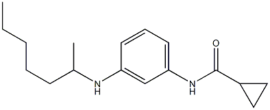 N-[3-(heptan-2-ylamino)phenyl]cyclopropanecarboxamide Struktur