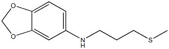 N-[3-(methylsulfanyl)propyl]-2H-1,3-benzodioxol-5-amine Struktur