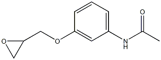 N-[3-(oxiran-2-ylmethoxy)phenyl]acetamide Struktur