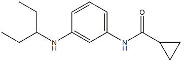 N-[3-(pentan-3-ylamino)phenyl]cyclopropanecarboxamide Struktur