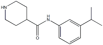 N-[3-(propan-2-yl)phenyl]piperidine-4-carboxamide Struktur