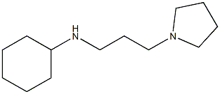 N-[3-(pyrrolidin-1-yl)propyl]cyclohexanamine Struktur