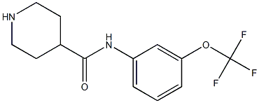 N-[3-(trifluoromethoxy)phenyl]piperidine-4-carboxamide Struktur