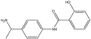 N-[4-(1-aminoethyl)phenyl]-2-hydroxybenzamide Struktur