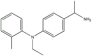 N-[4-(1-aminoethyl)phenyl]-N-ethyl-2-methylaniline Struktur