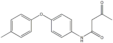 N-[4-(4-methylphenoxy)phenyl]-3-oxobutanamide Struktur