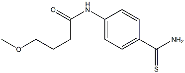 N-[4-(aminocarbonothioyl)phenyl]-4-methoxybutanamide Struktur