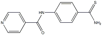 N-[4-(aminocarbonothioyl)phenyl]isonicotinamide Struktur