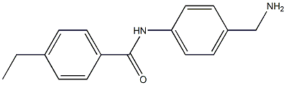 N-[4-(aminomethyl)phenyl]-4-ethylbenzamide Struktur