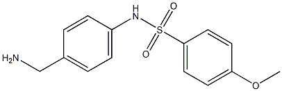 N-[4-(aminomethyl)phenyl]-4-methoxybenzene-1-sulfonamide Struktur