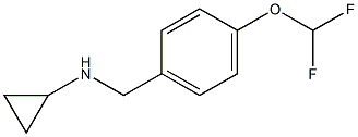 N-[4-(difluoromethoxy)benzyl]cyclopropanamine Struktur