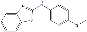 N-[4-(methylsulfanyl)phenyl]-1,3-benzothiazol-2-amine Struktur