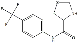 N-[4-(trifluoromethyl)phenyl]-1,3-thiazolidine-4-carboxamide Struktur