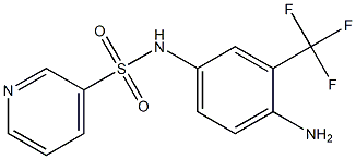 N-[4-amino-3-(trifluoromethyl)phenyl]pyridine-3-sulfonamide Struktur