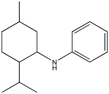 N-[5-methyl-2-(propan-2-yl)cyclohexyl]aniline Struktur