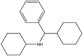 N-[cyclohexyl(phenyl)methyl]cyclohexanamine Struktur