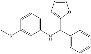 N-[furan-2-yl(phenyl)methyl]-3-(methylsulfanyl)aniline Struktur