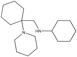 N-{[1-(piperidin-1-yl)cyclohexyl]methyl}cyclohexanamine Struktur