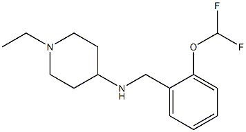 N-{[2-(difluoromethoxy)phenyl]methyl}-1-ethylpiperidin-4-amine Struktur