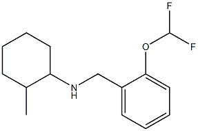 N-{[2-(difluoromethoxy)phenyl]methyl}-2-methylcyclohexan-1-amine Struktur