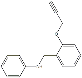 N-{[2-(prop-2-yn-1-yloxy)phenyl]methyl}aniline Struktur