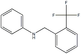 N-{[2-(trifluoromethyl)phenyl]methyl}aniline Struktur