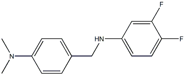 N-{[4-(dimethylamino)phenyl]methyl}-3,4-difluoroaniline Struktur