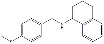 N-{[4-(methylsulfanyl)phenyl]methyl}-1,2,3,4-tetrahydronaphthalen-1-amine Struktur