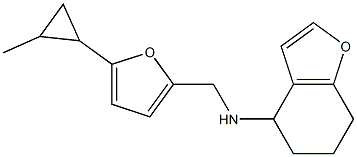 N-{[5-(2-methylcyclopropyl)furan-2-yl]methyl}-4,5,6,7-tetrahydro-1-benzofuran-4-amine Struktur