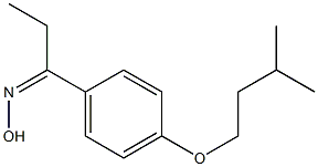 N-{1-[4-(3-methylbutoxy)phenyl]propylidene}hydroxylamine Struktur