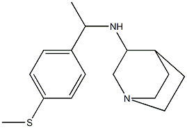 N-{1-[4-(methylsulfanyl)phenyl]ethyl}-1-azabicyclo[2.2.2]octan-3-amine Struktur