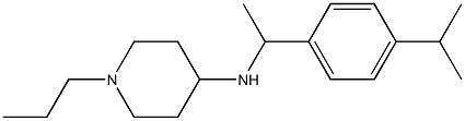 N-{1-[4-(propan-2-yl)phenyl]ethyl}-1-propylpiperidin-4-amine Struktur