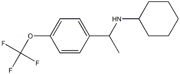 N-{1-[4-(trifluoromethoxy)phenyl]ethyl}cyclohexanamine Struktur