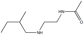 N-{2-[(2-methylbutyl)amino]ethyl}acetamide Struktur