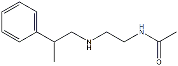 N-{2-[(2-phenylpropyl)amino]ethyl}acetamide Struktur