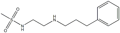 N-{2-[(3-phenylpropyl)amino]ethyl}methanesulfonamide Struktur