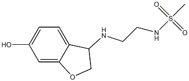 N-{2-[(6-hydroxy-2,3-dihydro-1-benzofuran-3-yl)amino]ethyl}methanesulfonamide Struktur