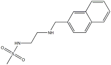 N-{2-[(naphthalen-2-ylmethyl)amino]ethyl}methanesulfonamide Struktur