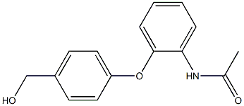 N-{2-[4-(hydroxymethyl)phenoxy]phenyl}acetamide Struktur