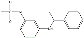 N-{3-[(1-phenylethyl)amino]phenyl}methanesulfonamide Struktur