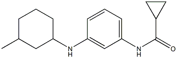 N-{3-[(3-methylcyclohexyl)amino]phenyl}cyclopropanecarboxamide Struktur