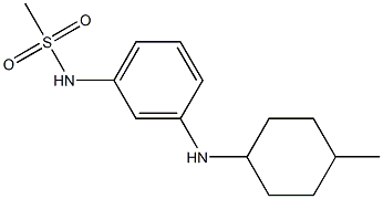 N-{3-[(4-methylcyclohexyl)amino]phenyl}methanesulfonamide Struktur