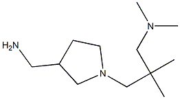 N-{3-[3-(aminomethyl)pyrrolidin-1-yl]-2,2-dimethylpropyl}-N,N-dimethylamine Struktur