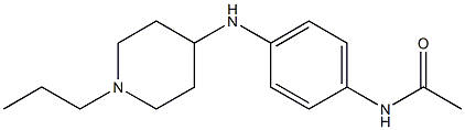 N-{4-[(1-propylpiperidin-4-yl)amino]phenyl}acetamide Struktur